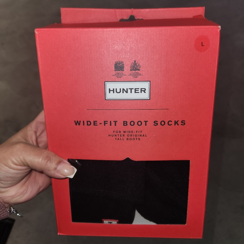 Hunter wide-fit boot socks